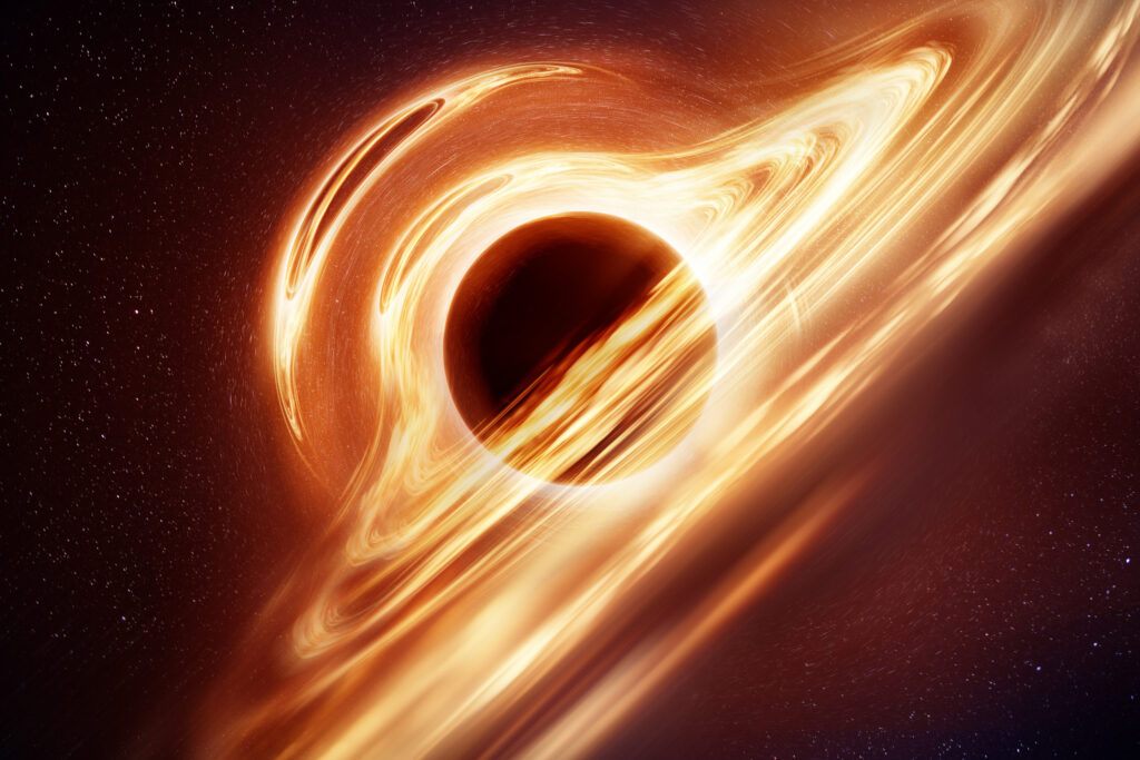 NASA rendering of newly discovered black hole, analogous to the black hole in AI agents