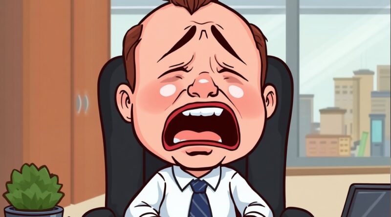 Infant CEO crying over the lack of results from firing peoiple for AI
